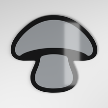 Paddenstoel 3D Acryl Auto Embleem_4