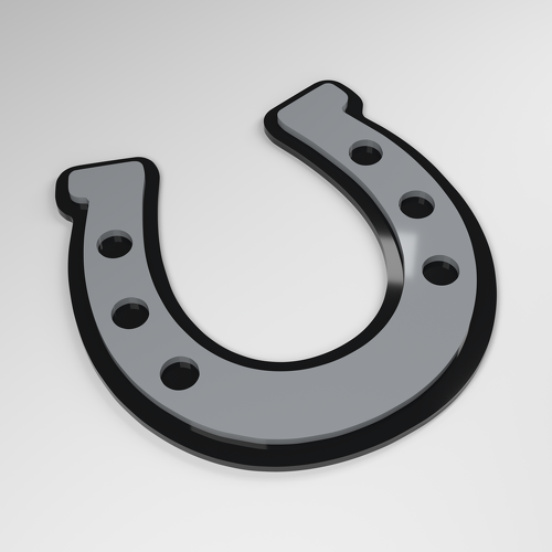Horseshoe 3D Acryl Auto Embleem_1