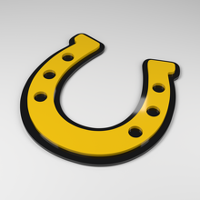 Horseshoe 3D Acryl Auto Embleem_2