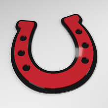 Horseshoe 3D Acryl Auto Embleem_3