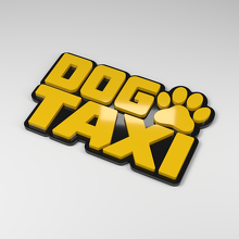 Dog Taxi 3D Acryl Auto Embleem_2