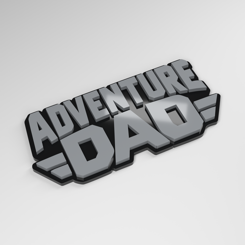 Adventure Dad 3D acryl auto-badge_1