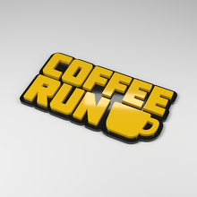Coffee Run 3D Acryl Auto Embleem_2