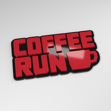 Coffee Run 3D Acryl Auto Embleem_3