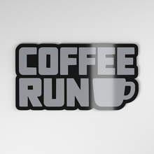 Coffee Run 3D Acryl Auto Embleem_4