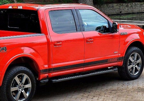 Logo zijstreep grafische decal sticker voor Ford F-150