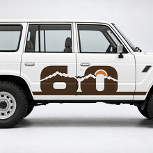Number Ridge Zijvinyl Sticker voor Toyota Land Cruiser FJ60 1981–1987_2