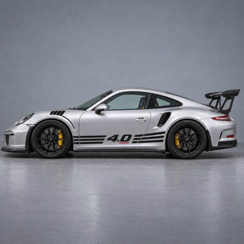 Flat Six Flow GT3 RS zijvinylsticker voor Porsche 911 2016_1