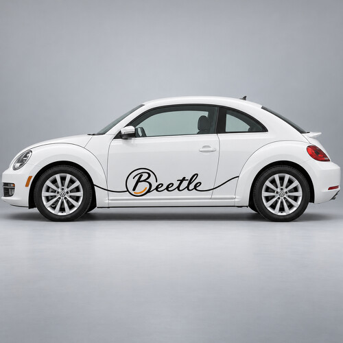 Roundel Script zijvinylsticker voor Volkswagen Beetle 2013_1