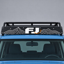 Contour Horizon Dakdrager Windgeleider Vinyl Decal Sticker voor Toyota FJ Cruiser 2014_2