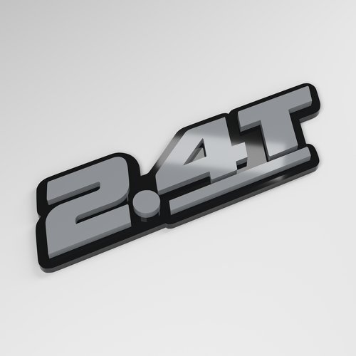 2.4T 3D Acryl Auto Embleem_1