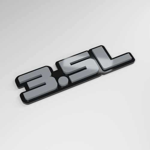 3.5L 3D acryl autokenteken_1