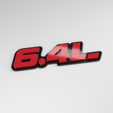 6.4L 3D acryl autobadge_3