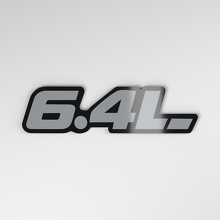 6.4L 3D acryl autobadge_4