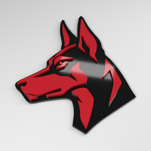 Doberman 3D Acryl Autobadge_3