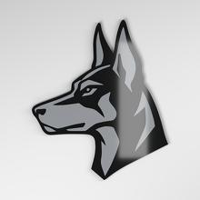 Doberman 3D Acryl Autobadge_4
