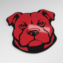 Pit Bull 3D Acryl Auto Embleem_3