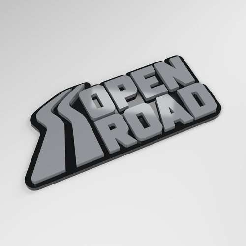 Open Road 3D Acryl Auto Embleem_1