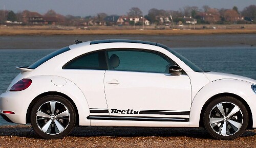 Beetle dorpelstrippen vinyl decalset voor Volkswagen Beetle