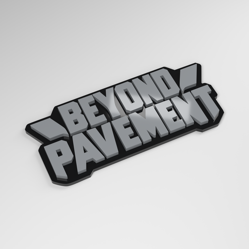 Beyond Pavement 3D Acryl Auto Embleem_1