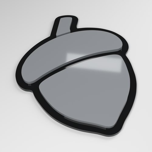 Acorn 3D Acryl Auto Embleem_1