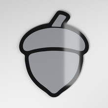 Acorn 3D Acryl Auto Embleem_4
