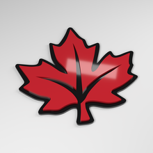 Maple Leaf 3D Acryl Auto Embleem_3