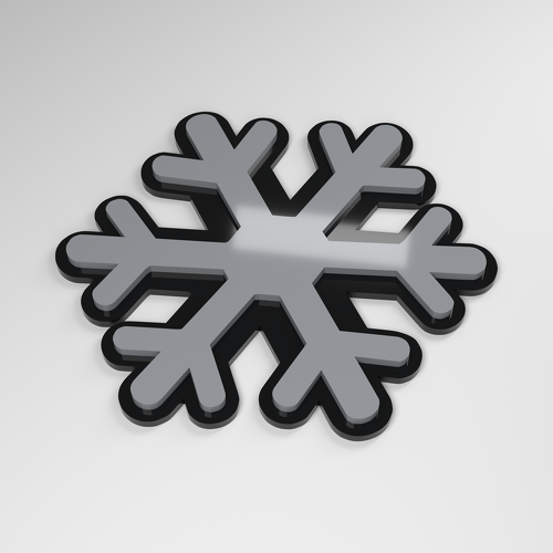 Snowflake 3D Acryl Auto Embleem_1
