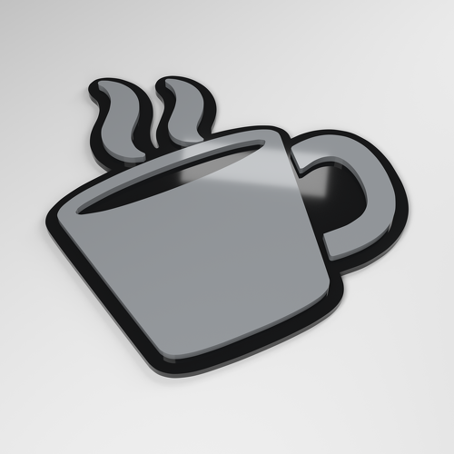 Koffiebeker 3D Acryl Auto Badge