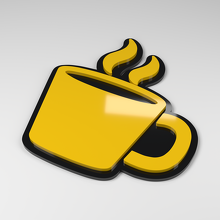 Koffiebeker 3D Acryl Auto Badge_2