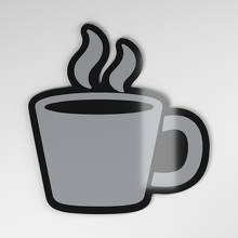 Koffiebeker 3D Acryl Auto Badge_4