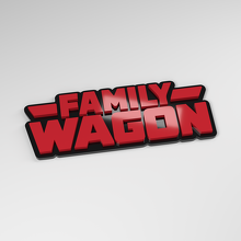 Family Wagon 3D Acryl Auto Embleem_3