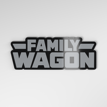 Family Wagon 3D Acryl Auto Embleem_4