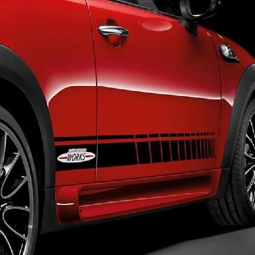 John Cooper Works zijkstripes vinyl decal kit voor Mini Cooper R56 F56