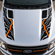Fault Contour Motorkap Vinyl Decal Sticker voor Ford F-150 Tremor 2021_2