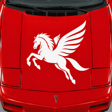 Pegasus Wing Sweep Motorkap Vinyl Sticker voor Pontiac Fiero GT Fastback 1986-1988_2
