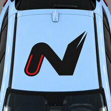 N Apex Dak Vinyl Decal Sticker voor Hyundai Kona N 2022_2