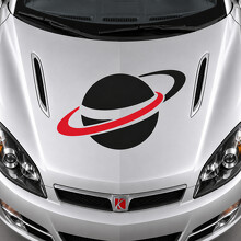 Orbital Horizon motorkap vinylsticker voor Saturn Sky Red Line 2007–2009_2