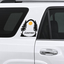 Forest Badge Frame Pilaar Vinyl Decal Sticker voor Toyota 4Runner Limited N280 2014–2024_2
