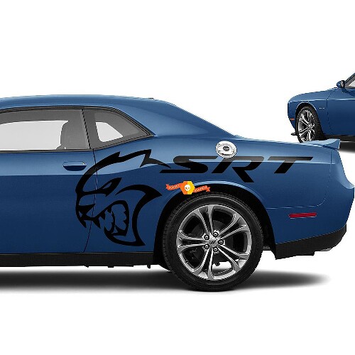 Hellcat-stijl Zijvinyl Decal Set voor Dodge Challenger