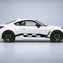 Geblokte Chicane Strepen Zijdeur Vinyl Decal Sticker voor Toyota GR86 Premium ZN8 2022–2027_2