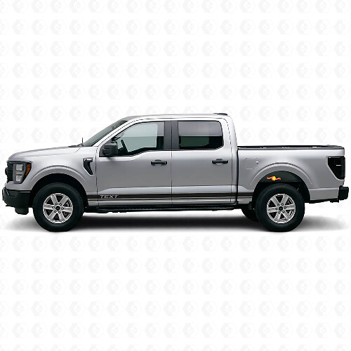 Dubbele Custom Zijstrepen Vinyl Decal Kit voor Musclecar truck 2016