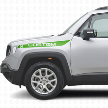 Aangepaste vinyl decalset met voorspatbordstrepen voor Jeep Renegade_3