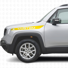 Aangepaste vinyl decalset met voorspatbordstrepen voor Jeep Renegade_5