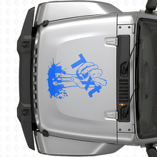 Zombie Hand Custom Tekst Motorkap Vinyl Decal Sticker voor Jeep Wrangler_2