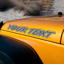 Belettering met Omrande Capuchon Vinyl Sticker voor Jeep Wrangler 2