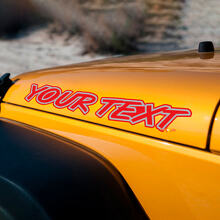 Belettering met Omrande Capuchon Vinyl Sticker voor Jeep Wrangler 3