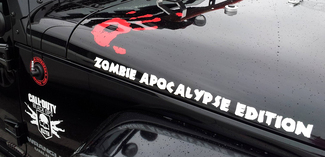 2 Zombie Apocalypse Edition Call Of Duty Black ops Wrangler Rubicon Zombie handstickers jeep kit