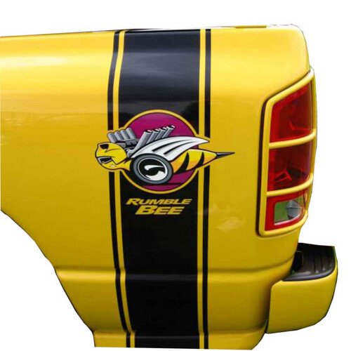 ALLEEN DRIVER SIDE Rumble Bee Truck Stickers Decals Dodge RAM + Gratis Bonus Bijen
