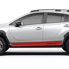 Zijdeur Strepen Rocker Panel voor Suba Crosstrek Vinyl Stickers Graphics 2 kleuren
 2